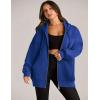 ZEAGOO Hoodies Women Zip Up Hoodie Oversized Sweatshirt Fleece Jackets Spring Fall Winter Coats 2026 Fashion(Royal Blue)