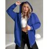 ZEAGOO Hoodies Women Zip Up Hoodie Oversized Sweatshirt Fleece Jackets Spring Fall Winter Coats 2026 Fashion(Royal Blue)