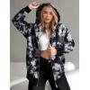 ZEAGOO Hoodies Women Zip Up Hoodie Oversized Sweatshirt Fleece Jackets Spring Fall Winter Coats 2026 Fashion(Tie Dye)