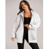 ZEAGOO Hoodies Women Zip Up Hoodie Oversized Sweatshirt Fleece Jackets Spring Fall Winter Coats 2026 Fashion(White)