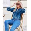 ZEAGOO Womens Spring Tops Henley V Neck Shirts Long Sleeve Pleated Blouses Dressy Casual Tunic 2026 Basic Tees(Navy Floral)