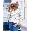 ZEAGOO Womens Spring Tops Henley V Neck Shirts Long Sleeve Pleated Blouses Dressy Casual Tunic 2026 Basic Tees(White)