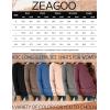 Zeagoo 3 Pack Long Sleeve Shirts for Women Casual Soft Crewneck Basic Tee Tops Fall Outfit Clothes(Black+light Green+maroon)