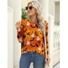 Zeagoo 3 Pack Long Sleeve Shirts for Women Casual Soft Crewneck Basic Tee Tops Fall Outfit Clothes(Halloween Orange(1 Piece))