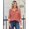 Zeagoo Blouse for Women Dressy Long Sleeve Button Down Shirts Business Casual Outfit Lightweight Solid/Printed Tops(Polka Dot Red 590)
