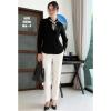Zeagoo Button Down Shirts for Women Wrinkle Free Long Sleeve Collared Dress Blouses Casual Work Office Tunics Tops(Black)