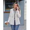 Zeagoo Button Down Shirts for Women Wrinkle Free Long Sleeve Collared Dress Blouses Casual Work Office Tunics Tops(Black Striped)