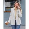 Zeagoo Button Down Shirts for Women Wrinkle Free Long Sleeve Collared Dress Blouses Casual Work Office Tunics Tops(Khaki)