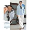 Zeagoo Button Down Shirts for Women Wrinkle Free Long Sleeve Collared Dress Blouses Casual Work Office Tunics Tops(Light Blue)
