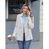 Zeagoo Button Down Shirts for Women Wrinkle Free Long Sleeve Collared Dress Blouses Casual Work Office Tunics Tops(Light Blue)