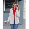 Zeagoo Button Down Shirts for Women Wrinkle Free Long Sleeve Collared Dress Blouses Casual Work Office Tunics Tops(Red)