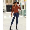 Zeagoo Fall Tops for Women Long Sleeve Shirts Casual Cotton Blouses 2025 Dressy Pleated Tunics(Caramel)