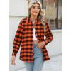 Zeagoo Flannel Shirt Women Button Down Long Sleeve Plaid Shirts Collared Casual Work Tops S-2XL(A-gz409)