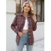 Zeagoo Flannel Shirt Women Button Down Long Sleeve Plaid Shirts Collared Casual Work Tops S-2XL(A-gz935)