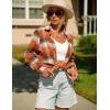 Zeagoo Flannel Shirt Women Button Down Long Sleeve Plaid Shirts Collared Casual Work Tops S-2XL(Gw185)