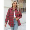 Zeagoo Flannel Shirt Women Button Down Long Sleeve Plaid Shirts Collared Casual Work Tops S-2XL(Gz138)