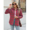 Zeagoo Flannel Shirt Women Button Down Long Sleeve Plaid Shirts Collared Casual Work Tops S-2XL(Gz138)