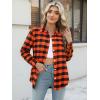 Zeagoo Flannel Shirt Women Button Down Long Sleeve Plaid Shirts Collared Casual Work Tops S-2XL(Gz409)