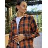 Zeagoo Flannel Shirt Women Button Down Long Sleeve Plaid Shirts Collared Casual Work Tops S-2XL(Gz435)