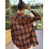 Zeagoo Flannel Shirt Women Button Down Long Sleeve Plaid Shirts Collared Casual Work Tops S-2XL(Gz435)