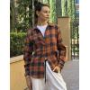Zeagoo Flannel Shirt Women Button Down Long Sleeve Plaid Shirts Collared Casual Work Tops S-2XL(Gz435)