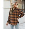 Zeagoo Flannel Shirt Women Button Down Long Sleeve Plaid Shirts Collared Casual Work Tops S-2XL(Gz456)