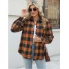 Zeagoo Flannel Shirt Women Button Down Long Sleeve Plaid Shirts Collared Casual Work Tops S-2XL(Gz456)