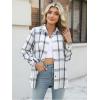 Zeagoo Flannel Shirt Women Button Down Long Sleeve Plaid Shirts Collared Casual Work Tops S-2XL(Gz714)