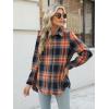 Zeagoo Flannel Shirt Women Button Down Long Sleeve Plaid Shirts Collared Casual Work Tops S-2XL(Gz719)