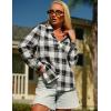 Zeagoo Flannel Shirt Women Button Down Long Sleeve Plaid Shirts Collared Casual Work Tops S-2XL(Gz934)