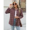 Zeagoo Flannel Shirt Women Button Down Long Sleeve Plaid Shirts Collared Casual Work Tops S-2XL(Gz935)