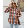 Zeagoo Flannel Shirt Women Button Down Long Sleeve Plaid Shirts Collared Casual Work Tops S-2XL(Gz936)