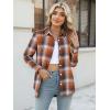 Zeagoo Flannel Shirt Women Button Down Long Sleeve Plaid Shirts Collared Casual Work Tops S-2XL(Gz936)