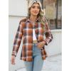 Zeagoo Flannel Shirt Women Button Down Long Sleeve Plaid Shirts Collared Casual Work Tops S-2XL(Gz936)