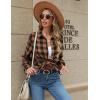 Zeagoo Flannel Shirt Women Button Down Long Sleeve Plaid Shirts Collared Casual Work Tops S-2XL(Gz937)