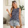 Zeagoo Summer Tank Top for Women 2026 Pleated High Neck Tops Loose Fit Flowy Dressy Tunic Sleeveless Shirts(B-mz473)