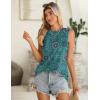 Zeagoo Summer Tank Top for Women 2026 Pleated High Neck Tops Loose Fit Flowy Dressy Tunic Sleeveless Shirts(B-mz858)