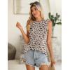 Zeagoo Summer Tank Top for Women 2026 Pleated High Neck Tops Loose Fit Flowy Dressy Tunic Sleeveless Shirts(B-sf154)