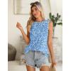 Zeagoo Summer Tank Top for Women 2026 Pleated High Neck Tops Loose Fit Flowy Dressy Tunic Sleeveless Shirts(B-xh41)