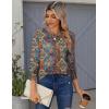 Zeagoo Tops for Women Dressy Crewneck Long Sleeve Shirts Lightweight Basic Tee Business Casual Outfits(Boho Multicolor 721)