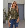 Zeagoo Tops for Women Dressy Crewneck Long Sleeve Shirts Lightweight Basic Tee Business Casual Outfits(Leaf Brown 295)