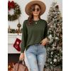 Zeagoo Tunic Sweatshirts for Women Crewneck Lightweight Sweaters Raglan Long Sleeve Shirts Spring Fashion Tops 2026(Army Green)