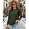 Zeagoo Tunic Sweatshirts for Women Crewneck Lightweight Sweaters Raglan Long Sleeve Shirts Spring Fashion Tops 2026(Army Green)