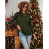 Zeagoo Tunic Sweatshirts for Women Crewneck Lightweight Sweaters Raglan Long Sleeve Shirts Spring Fashion Tops 2026(Army Green)