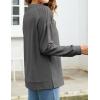 Zeagoo Tunic Sweatshirts for Women Crewneck Lightweight Sweaters Raglan Long Sleeve Shirts Spring Fashion Tops 2026(Dark Grey)