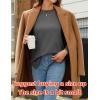 Zeagoo Tunic Sweatshirts for Women Crewneck Lightweight Sweaters Raglan Long Sleeve Shirts Spring Fashion Tops 2026(Dark Grey)