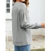 Zeagoo Tunic Sweatshirts for Women Crewneck Lightweight Sweaters Raglan Long Sleeve Shirts Spring Fashion Tops 2026(Light Grey)