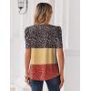 Zeagoo Women Blouses Puff Short Sleeve Tops V Neck Dressy Casual Spring Shirts Boho Floral Cute Clothes 2026(Xh553-flowers)