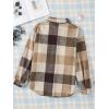 Zeagoo Women Flannel Shacket Jacket Plaid Button Down Long Sleeve Shirt Fall Outfits 2026(Brown 2)