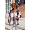 Zeagoo Women Flannel Shacket Jacket Plaid Button Down Long Sleeve Shirt Fall Outfits 2026(Red Plaid-gz543)
